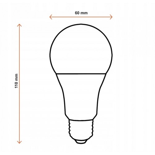 Żarówka LED E27 10W LEDEX A60 LED 800lm zimna