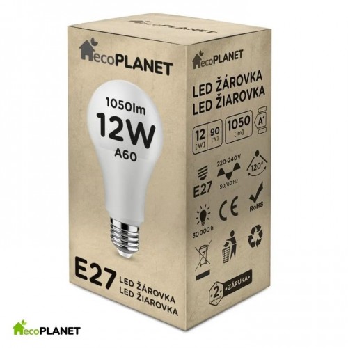 Żarówka LED E27 A60 12W 1050lm CIEPŁA 3000K