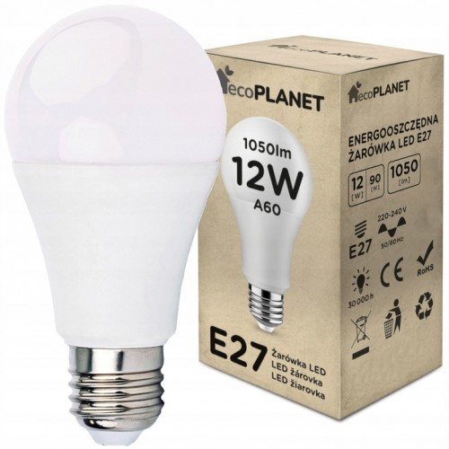 Żarówka LED E27 A60 12W 1050lm CIEPŁA 3000K