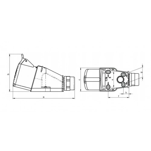 GNIAZDO IZOLACYJNE STAŁE 16A 400V 3P+Z IP44 TAREL