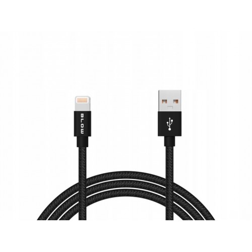 KABEL DO SZYBKIEGO ŁADOWANIA LIGHTNING IPHONE 13 14 15 PLECIONKA USB 1,5m