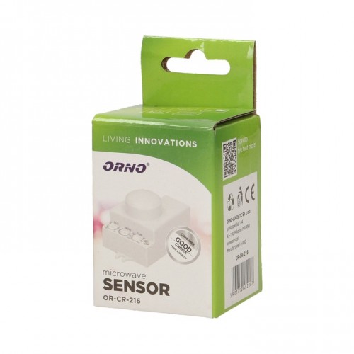 CZUJNIK RUCHU ZMIERZCHU MIKROFALOWY MINI DO LED ORNO OR-CR-216
