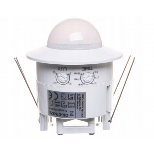Czujnik Ruchu Sensor do LED PIR 360° 1200W Sufitowy Podtynkowy