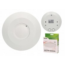 Mikrofalowy Sufitowy Czujnik Ruchu Ultra Płaski Natynkowy LED 360 st. 8m