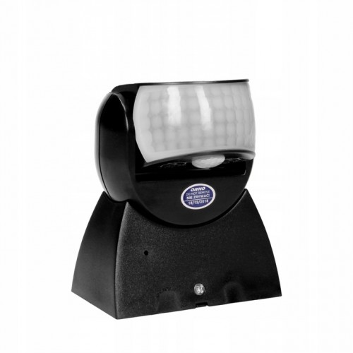 Czujnik Ruchu PIR LED Dwa Sensory Hermetyczny 180/360st 1200W IP65 Czarny