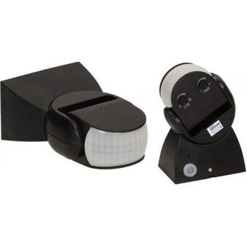 Czujnik Ruchu PIR LED Dwa Sensory Hermetyczny 180/360st 1200W IP65 Czarny