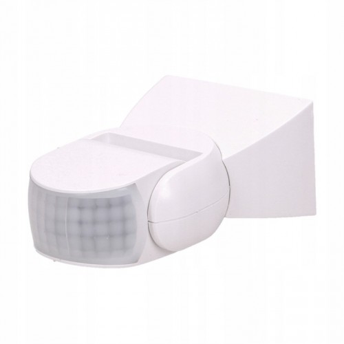 Czujnik Ruchu PIR LED Dwa Sensory Hermetyczny  180/360st 1200W IP65 Biały
