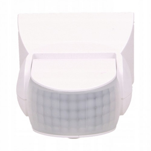 Czujnik Ruchu PIR LED Dwa Sensory Hermetyczny  180/360st 1200W IP65 Biały