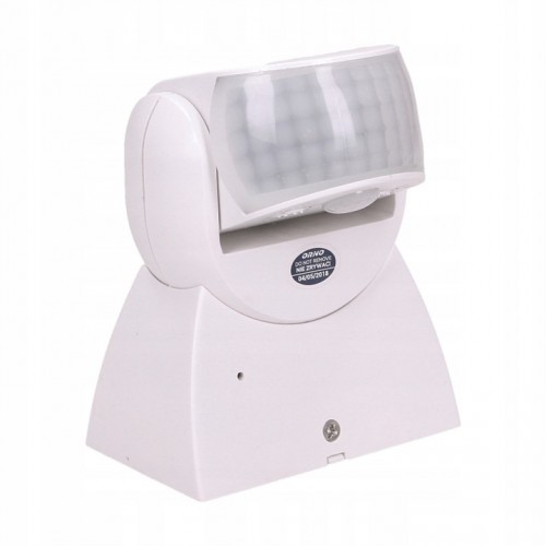 Czujnik Ruchu PIR LED Dwa Sensory Hermetyczny  180/360st 1200W IP65 Biały