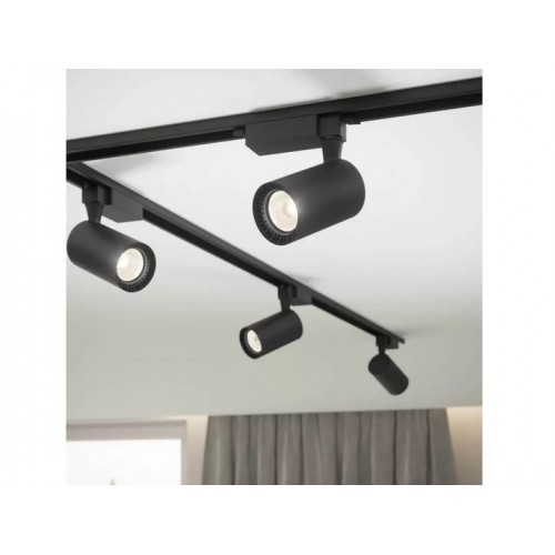 OŚWIETLENIE SZYNOWE LAMPA REFLEKTORY ZESTAW 4 x 5W GU10 X-LINE CZARNY