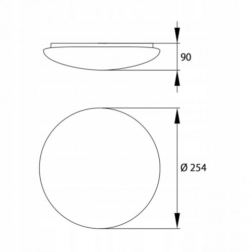 PLAFON PLAFONIERA LAMPA ŚCIENNA SUFITOWA PLATO 1xE27 IP44