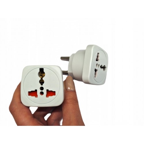 WTYCZKA ADAPTER PODRÓŻNY PRZEJŚCIÓWKA WTYK PL GNIAZDO UK