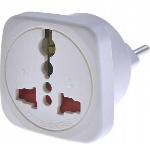 WTYCZKA ADAPTER PODRÓŻNY PRZEJŚCIÓWKA WTYK PL GNIAZDO UK