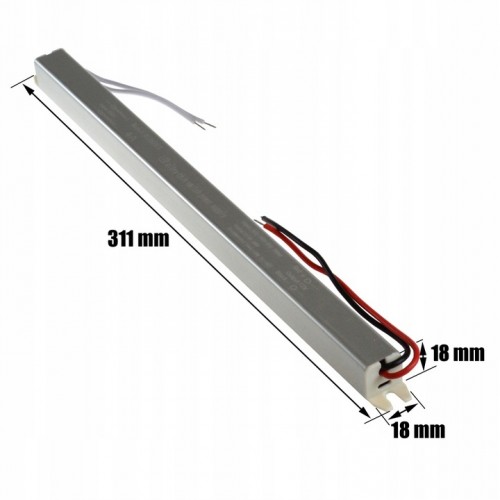 ZASILACZ DO TAŚM LED SLIM MEBLOWY EC79775 IP20 12 V DC 4 A 48 W