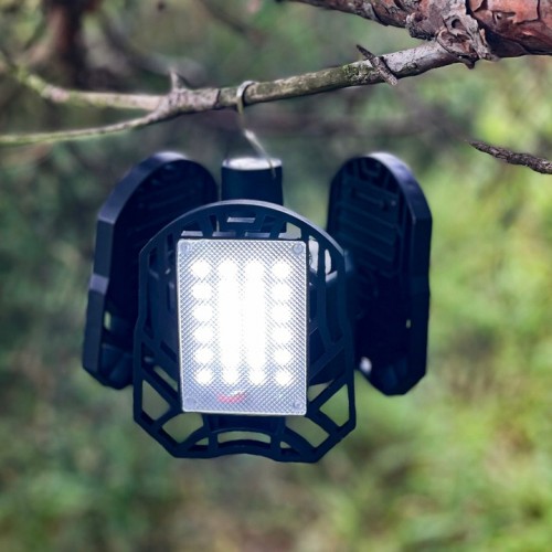 Lampa Turystyczna Solarna LED Kempingowa Biwakowa Lampka pod Namiot Biwak