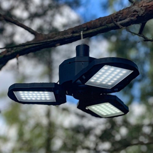 Lampa Turystyczna Solarna LED Kempingowa Biwakowa Lampka pod Namiot Biwak