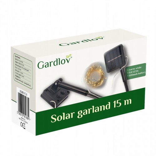 Girlanda Solarna Ogrodowa Lampki Solarne 150 LED Drucik Łańcuch Świetlny