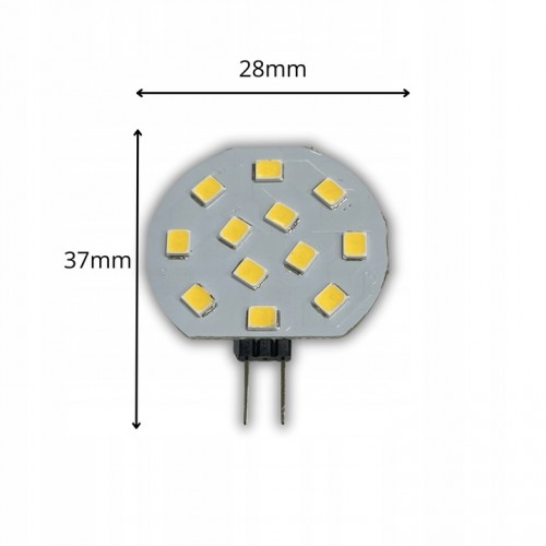 Żarówka LED G4 TALERZYK 3W SMD 3000K Barwa CIEPŁA 300lm TALERZYK