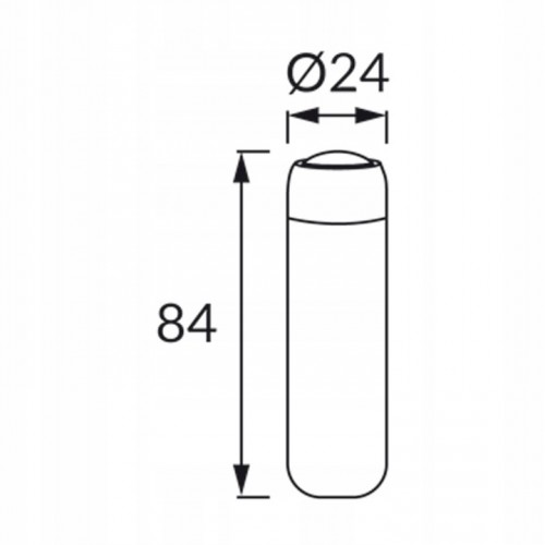 LATARKA AKUMULATOROWA ATOM LED 1W czerwona