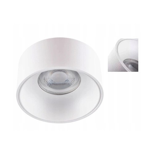 Lampa Sufitowa LED Spot Oprawa Punktowa Tuba RITI GU10 10W Biała KANLUX