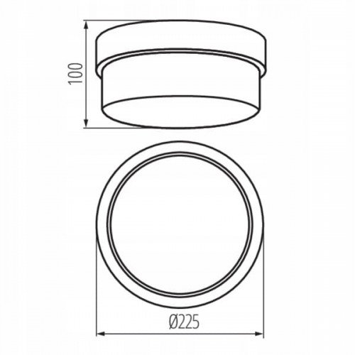 Oprawa LAMPA ścienna sufitowa PLAFON TUNA E27 IP44