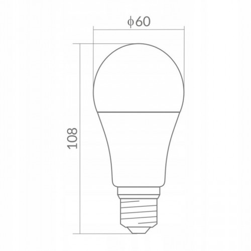 ŻARÓWKA LED KOLOROWA STEROWANA PILOTEM RGB E27 8W ECOLIGHT