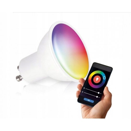 ŻARÓWKA LED GU10 5W RGB CCT WiFi TUYA SMART LIFE Alexa Google