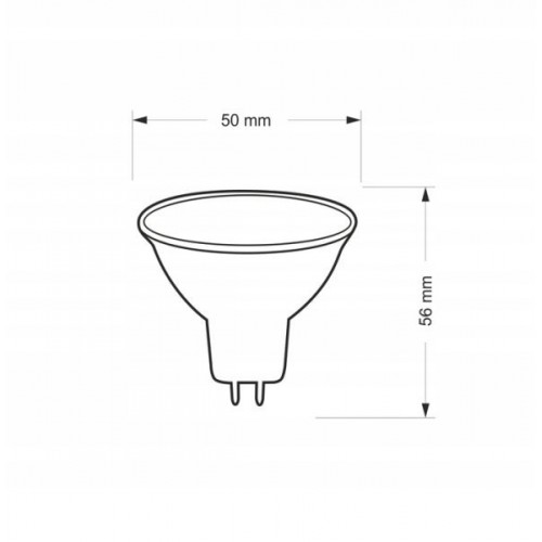 ŻARÓWKA LED Ecolight ZIMNA MOCNA MR16 12V 8W 640lm 6500 K