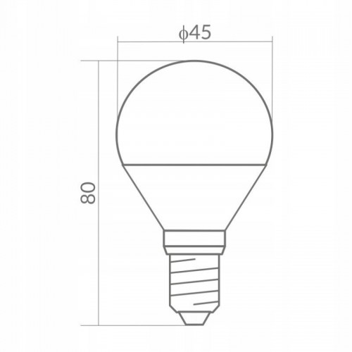 ŻARÓWKA LED LAMPA KULKA GOLF BALL E14 7W (60W) 630lm zimna