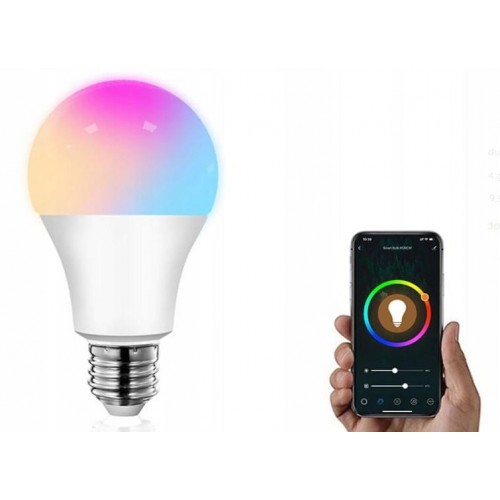 ŻARÓWKA LED KOLOROWA SMART RGB WiFi TUYA CCT E27 10W