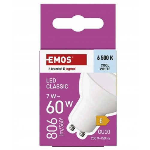 Żarówka LED Classic MR16 GU10 7W 60 W 806 lm zimna biel