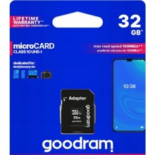 Karta pamięci microSD 32GB Goodram z adapterem TGD-M1AA0320R12