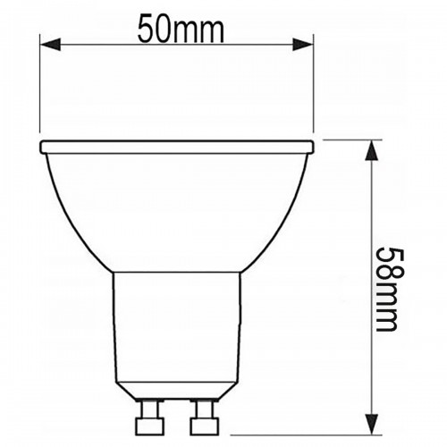 Żarówka LED GU10 6W 60W 580lm 3000K ciepła