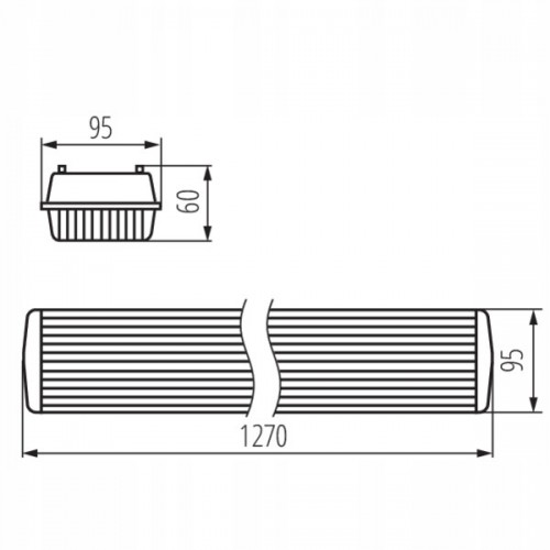 Oprawa oświetleniowa warsztatowa hermetyczna Kanlux 36 W G13 230V 127 cm