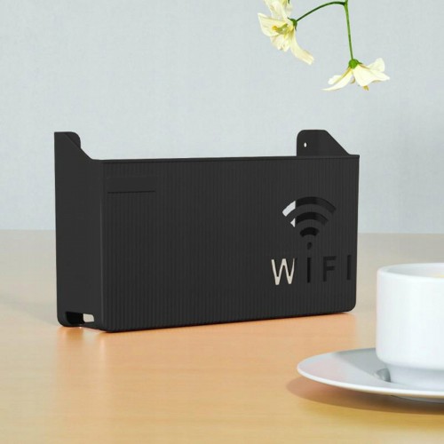 Uchwyt Ścienny Półka ścienna Osłona Na Router WIFI Switch czarna