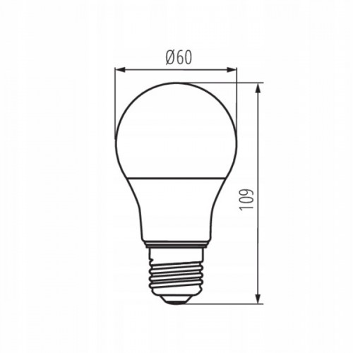 Żarówka LED A60 E27 Duży Gwint 7,8W 75W 2700K Biała Ciepła 1055lm Kanlux