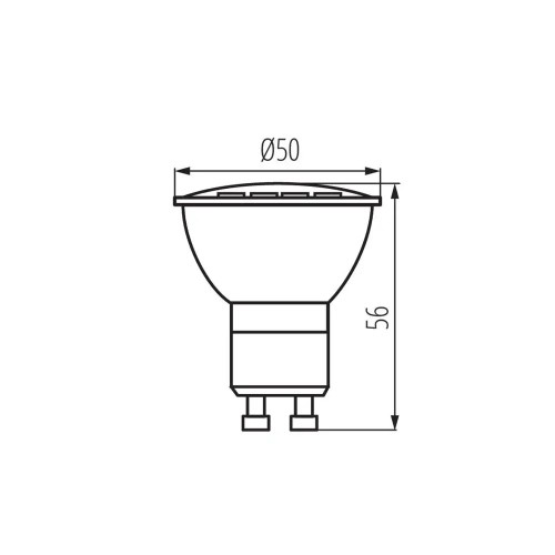 Żarówka LED Reflektor Halogen GU10 8W 57W Biała Zimna 690lm 5000K