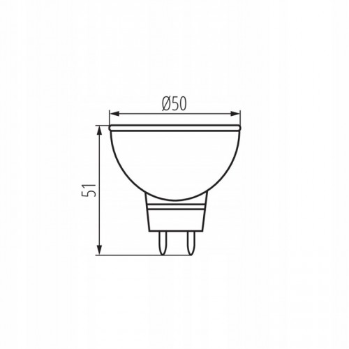 Żarówka TOMI LED źródło światła 12VAC/DC 5W MR16-WW 300lm TRZONEK Gx5,3