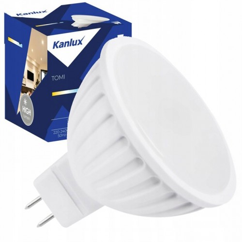 Żarówka TOMI LED źródło światła 12VAC/DC 5W MR16-WW 300lm TRZONEK Gx5,3