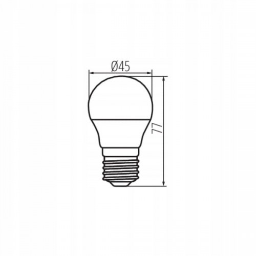 Żarówka Źródło światła LED G45 N 6,5W E27 WW barwa ciepła 806lm