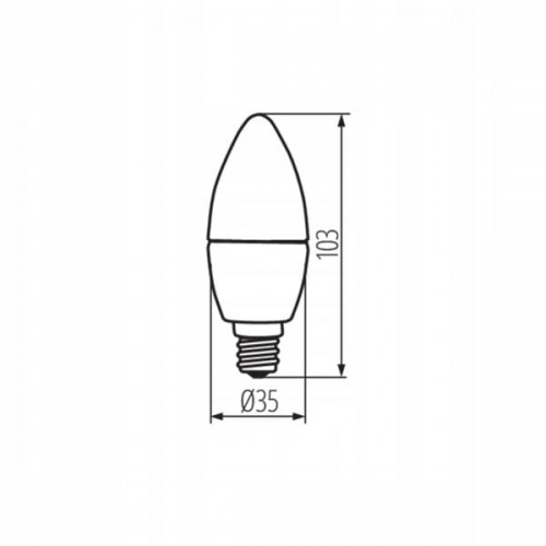 Żarówka LED Świeczka C35 E14 Mały Gwint 4,9W 40W Biała Neutralna Miledo