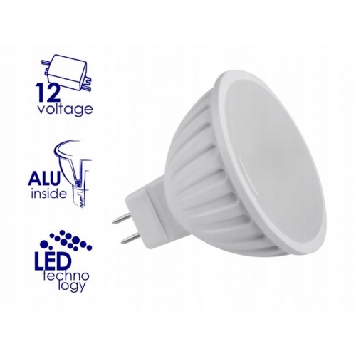 Żarówka TOMI LED źródło światła 12VAC/DC 7W MR16-WW 470lm TRZONEK Gx5,3