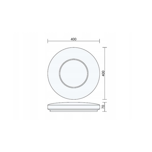 PLAFON LAMPA SUFITOWA 24W LED 4000K IDEUS STRUHM RINGE 03283 BIAŁY