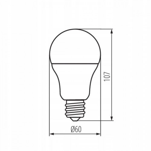 Żarówka LED A60 9,5W-NW źródło światła TRZONEK E27 1050lm 220-240VAC 4000K