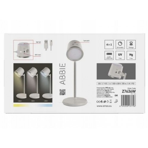 Lampka Biurkowa na Biurko LED Szkolna Nocna Do Salonu USB 3 Barwy Światła