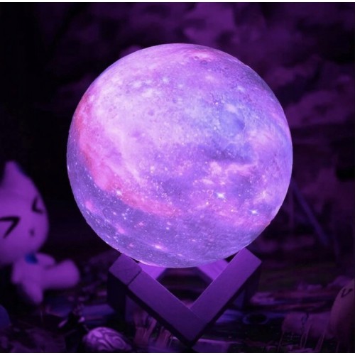 Księżyc 3D Lampka Nocna Duża Lampa Moon Light 20 Trybów na Prezent Pilot