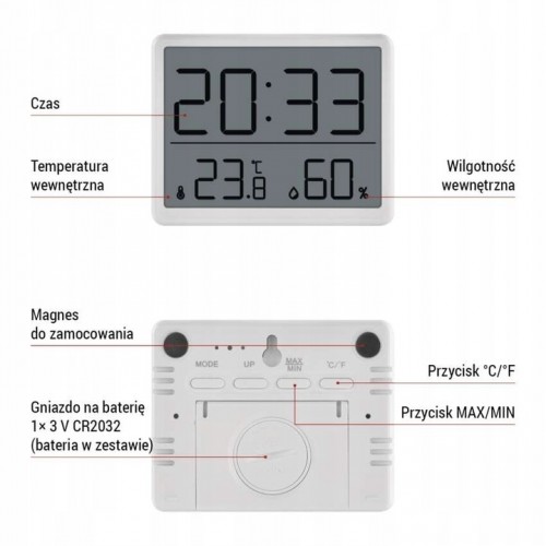 Stacja Pogodowa Pogody Termometr Higrometr Elektroniczny