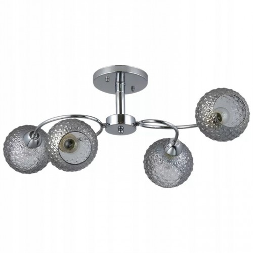 Lampa sufitowa przysufitowa plafon OAKLAND CHROM E27