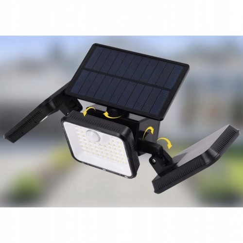 Lampa Solarna 180 LED Ogrodowa Czujnik Ruchu Zmierzchu Uliczna Zewnętrzna