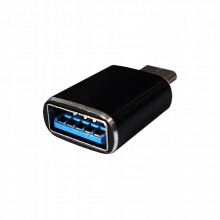 ADAPTER HOST OTG TYP-C USB CZARNY USB-C PENDRIVE KLAWIATURA MYSZ DYSK